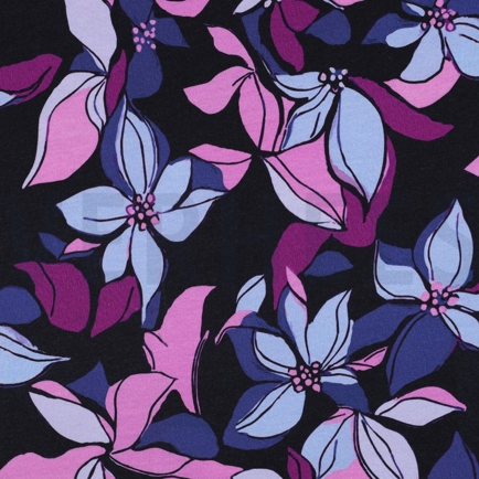 SWEAT DIGITAL FLOWERS NAVY (hover)