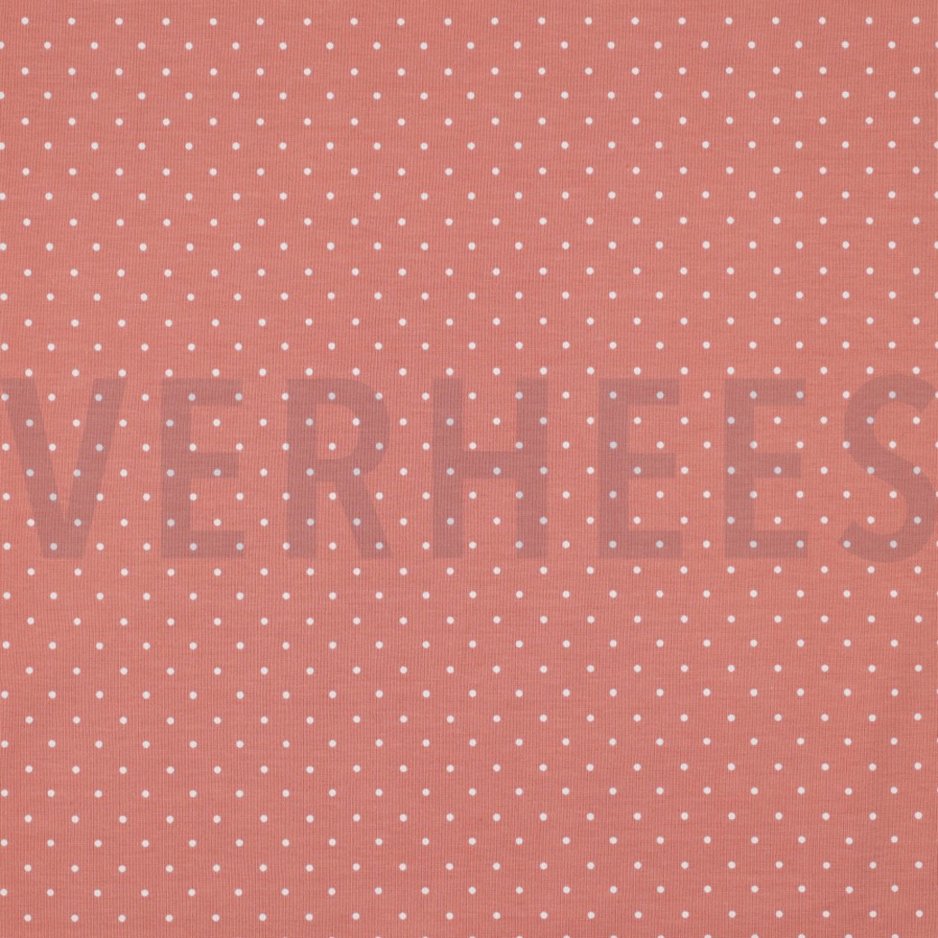 JERSEY DOTS DARK SALMON