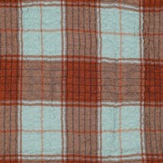 VISCOSE CRINKLE CHECK MINT (thumbnail)