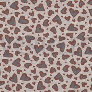 SWEAT MELANGE GLITTER LEOPARD HEARTS LIGHT SAND MELANGE (thumbnail)