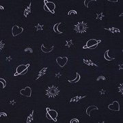 WAFFLE JERSEY GIRLY ICONS NAVY (thumbnail)