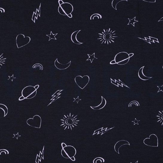 WAFFLE JERSEY GIRLY ICONS NAVY #7