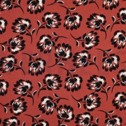 ROSELLA STRETCH FLOWERS KETCHUP RED (thumbnail)