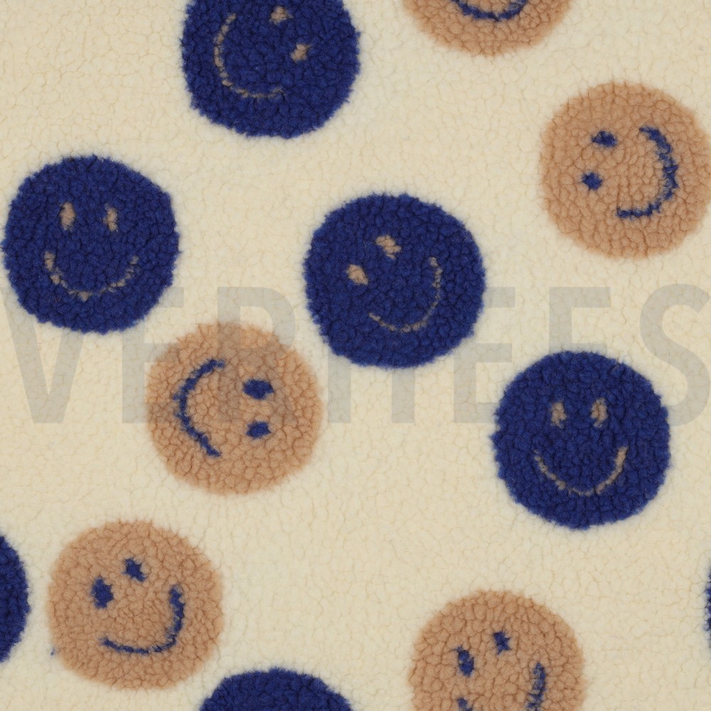 TEDDY JACQUARD HAPPY FACES ECRU