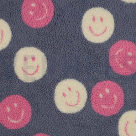 TEDDY JACQUARD HAPPY FACES JEANS (hover)