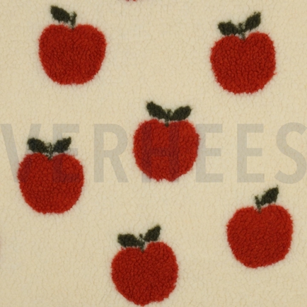 TEDDY JACQUARD APPLES SAND (hover)