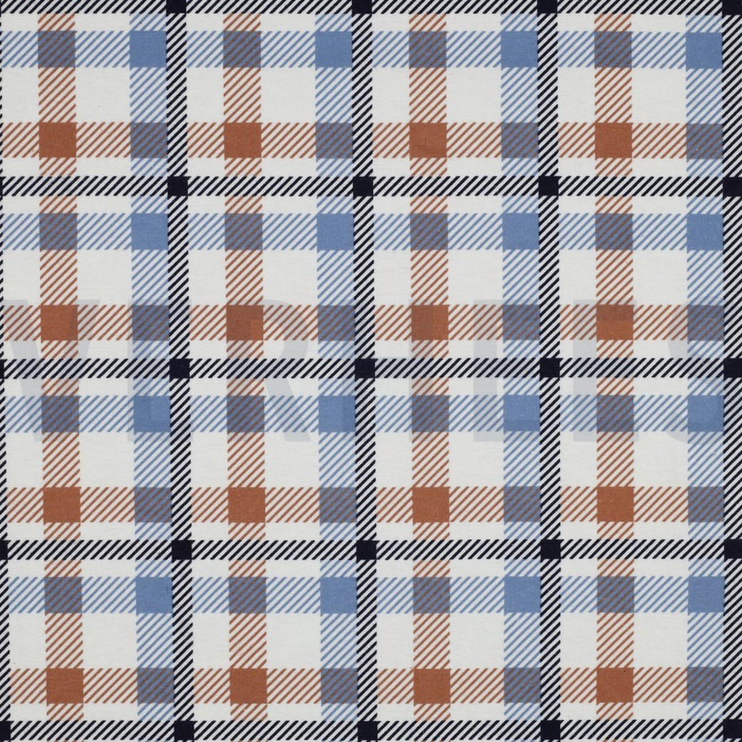 FLANNEL CHECK CINNAMON