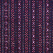 FINE POPLIN DIGITAL FLOWERS NAVY (thumbnail)