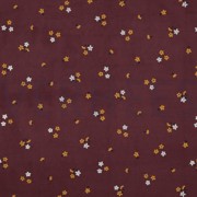 BABYCORD GLITTER FLOWERS MULBERRY (thumbnail)