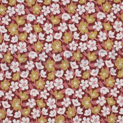 JERSEY GLITTER FLOWERS BRICK RED (thumbnail)