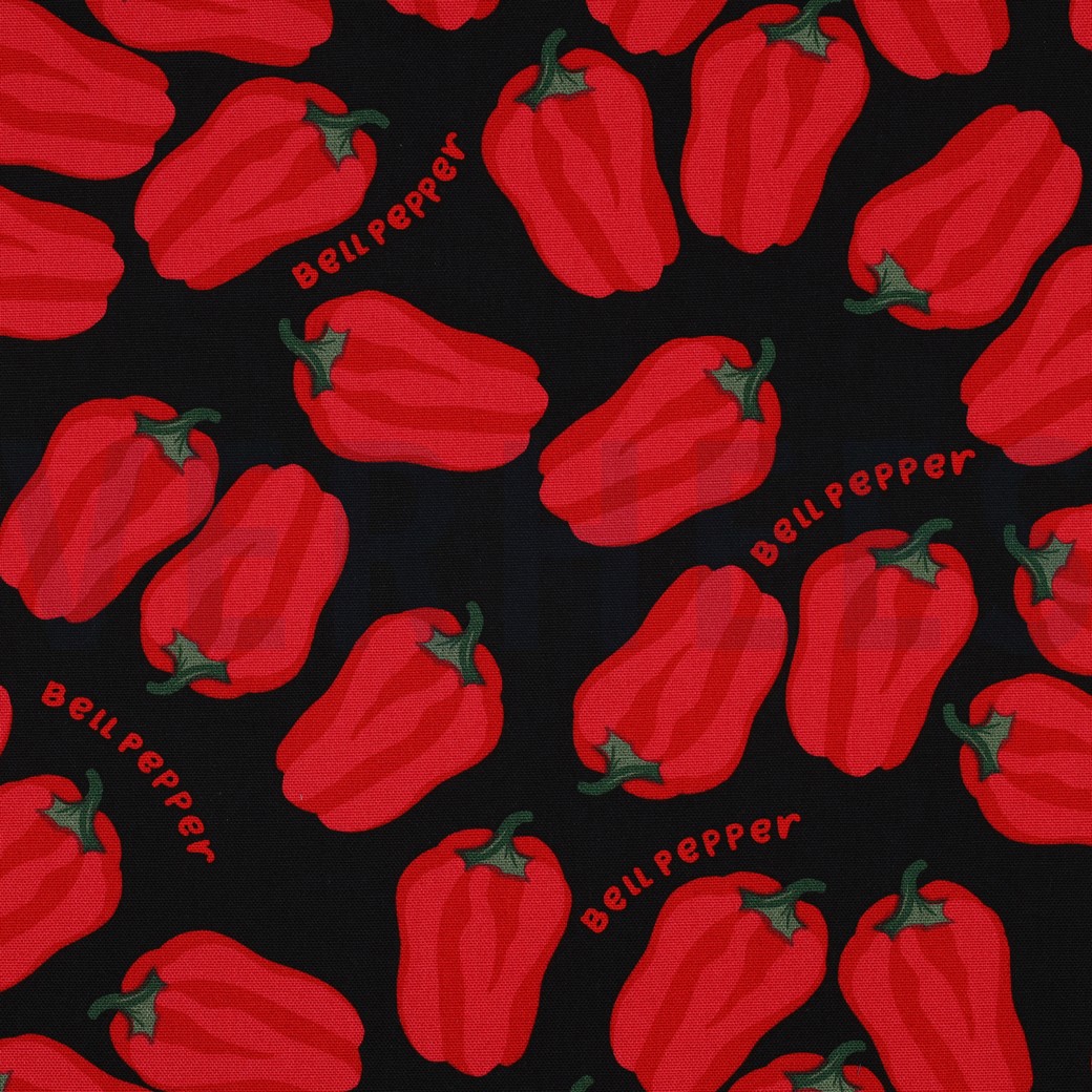 CANVAS BELL PEPPERS BLACK