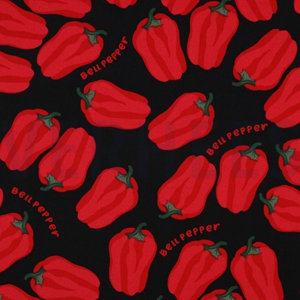 CANVAS BELL PEPPERS BLACK (hover)