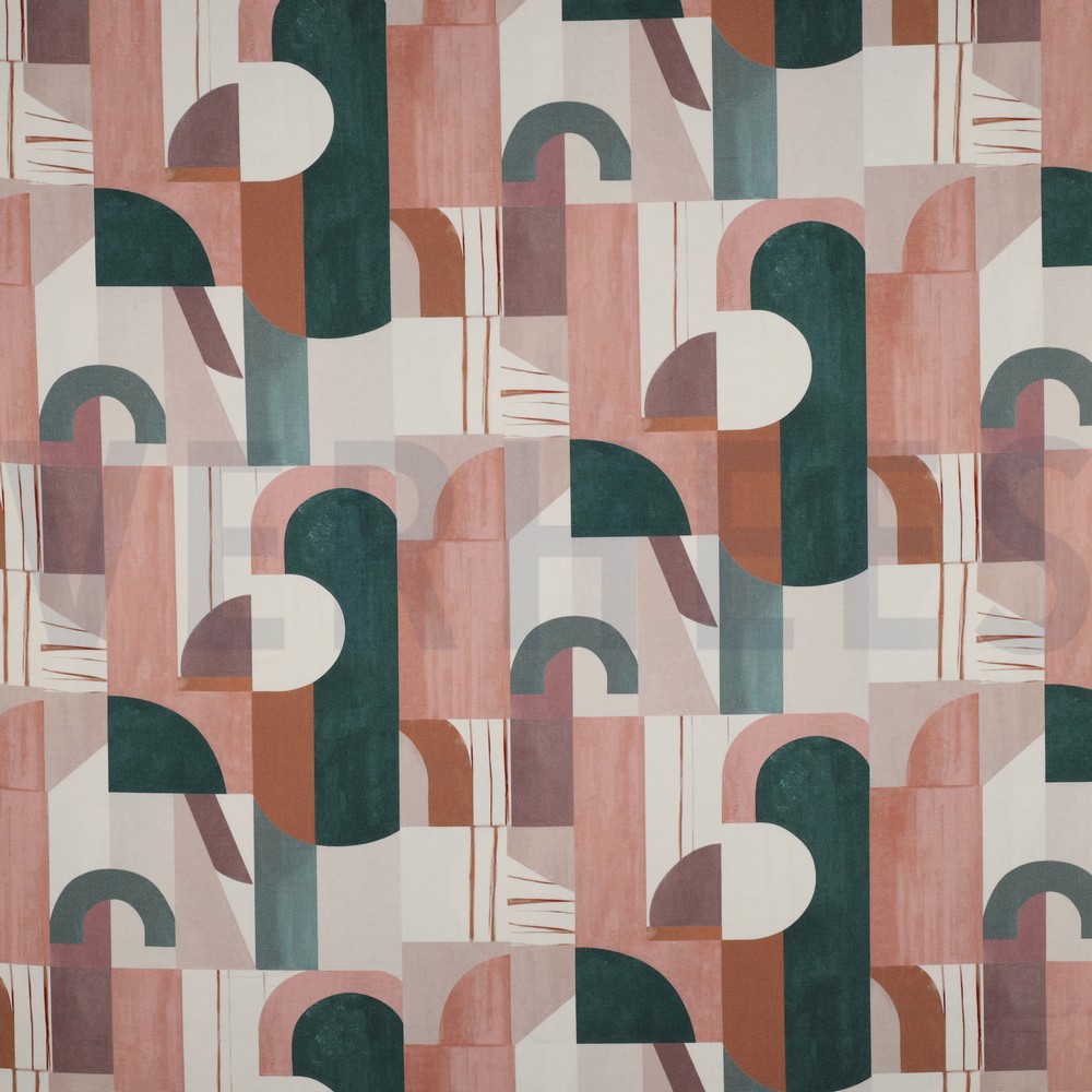 CANVAS DIGITAL GEOMETRIC GREEN