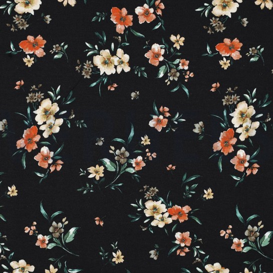 SWEAT DIGITAL FLOWERS BLACK #7