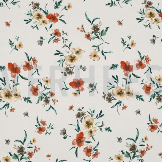 SWEAT DIGITAL BLUMEN SCHNEEWEISS #7