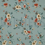 SWEAT DIGITAL FLOWERS DARK MINT (thumbnail)