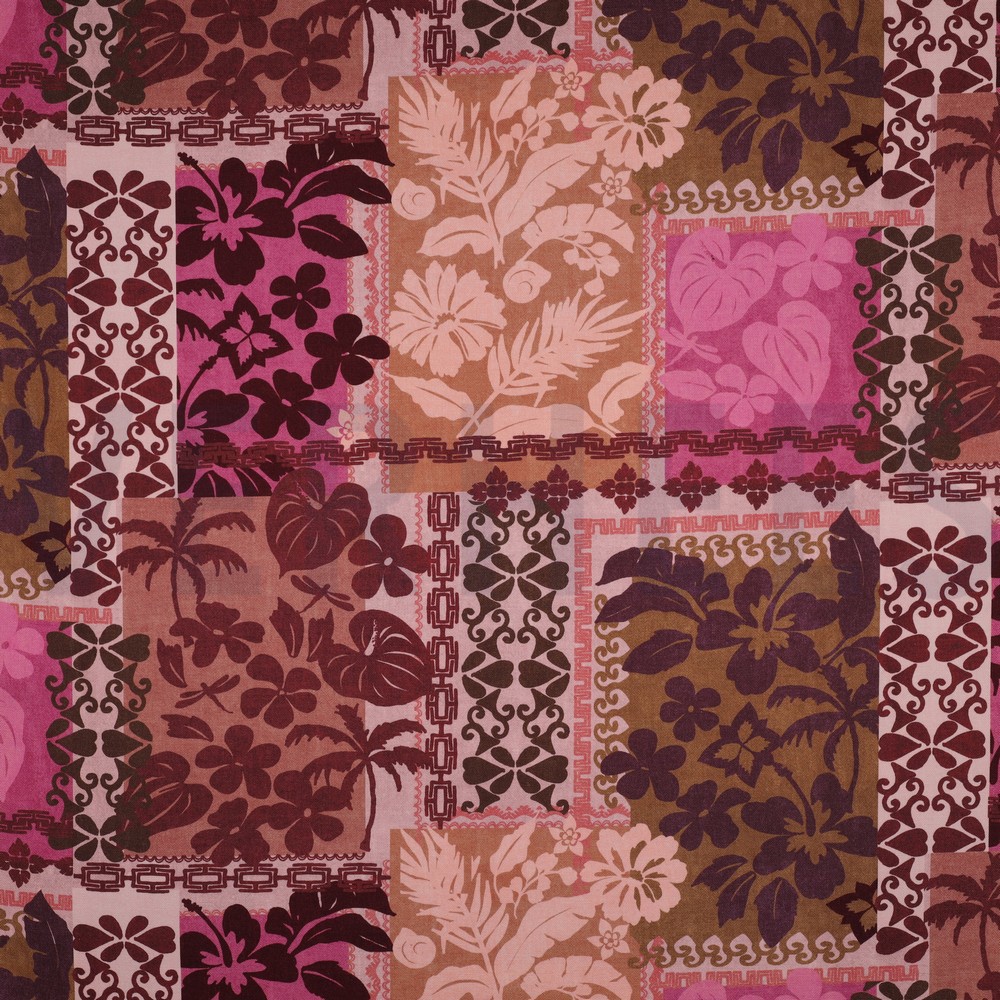 CANVAS DIGITAL FLOWERS PINK