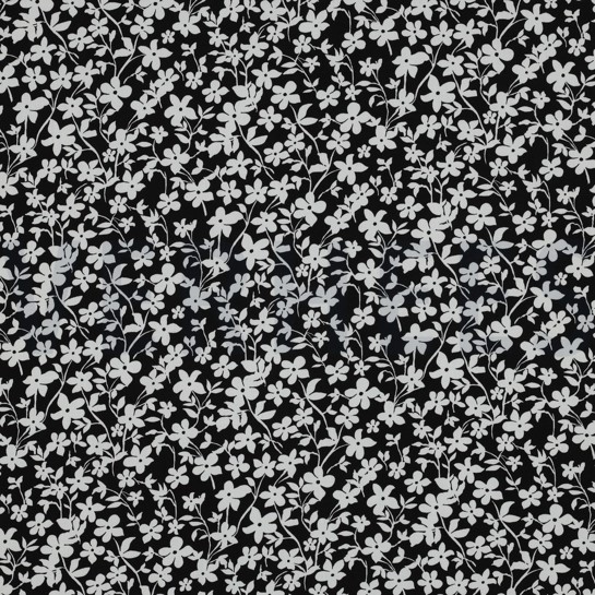 VISCOSE RADIANCE FLOWERS BLACK #7