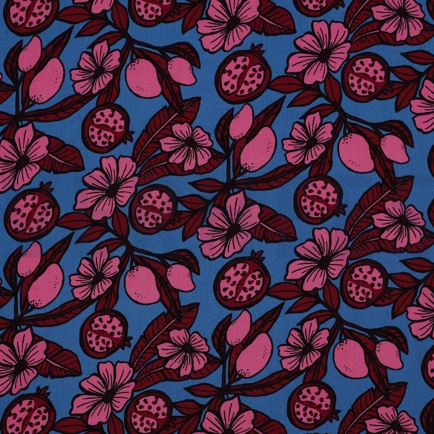 VISCOSE RADIANCE FLOWERS PINK (hover)