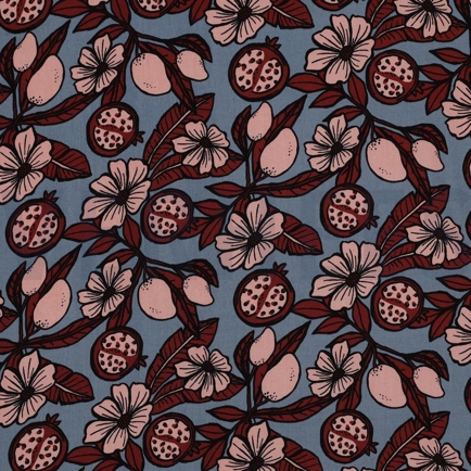 VISCOSE RADIANCE FLOWERS SALMON (hover)