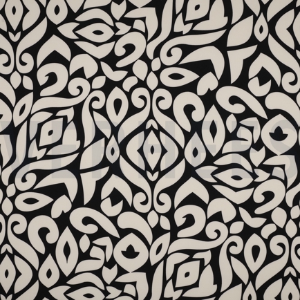 MAGNOLIA STRETCH ABSTRACT BLACK (hover)