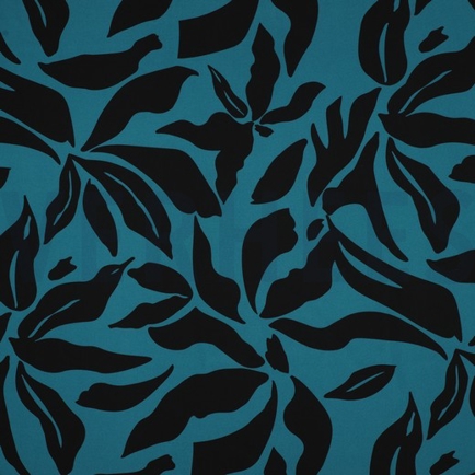 MAGNOLIA STRETCH LEAVES PETROL (hover)