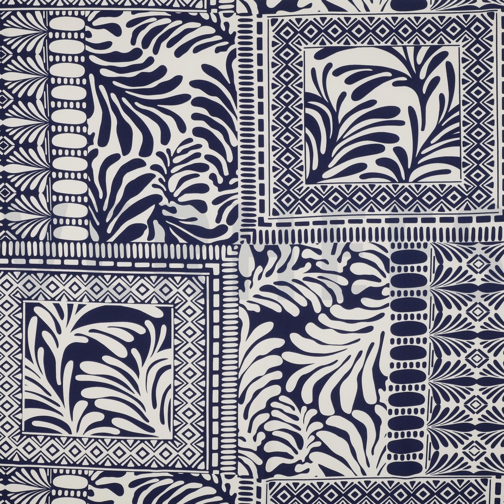 MAGNOLIA STRETCH PATCHWORK NAVY (hover)