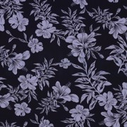 MAGNOLIA STRETCH TROPICAL FLOWERS NAVY (thumbnail)