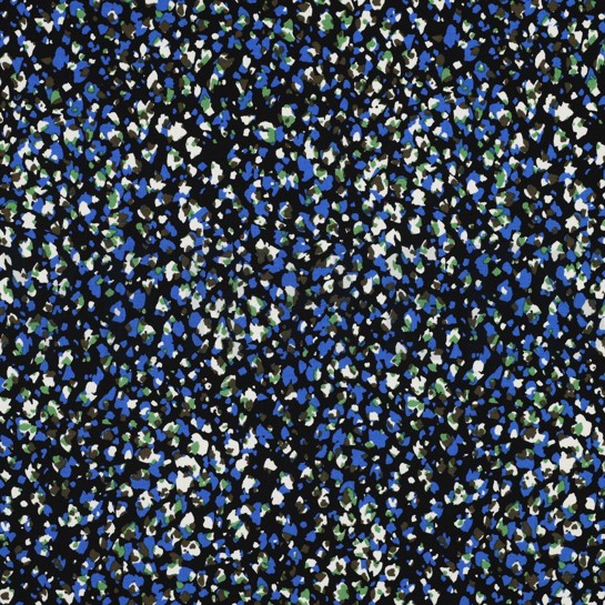 VISCOSE POPLIN STRETCH DIERENHUID ZWART #7