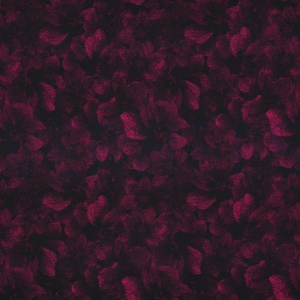VISCOSE ROSELLA STRETCH DIGITAL FLOWERS FUCHSIA (hover)
