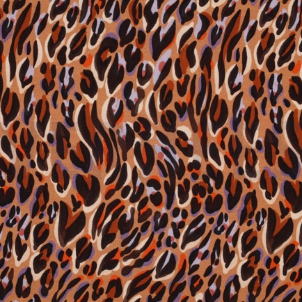 FRENCH TERRY DIGITAL ANIMAL SKIN CINNAMON (hover)