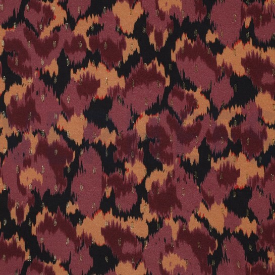 VISKOSE LUREX TIERHAUT SCHWARZ #7