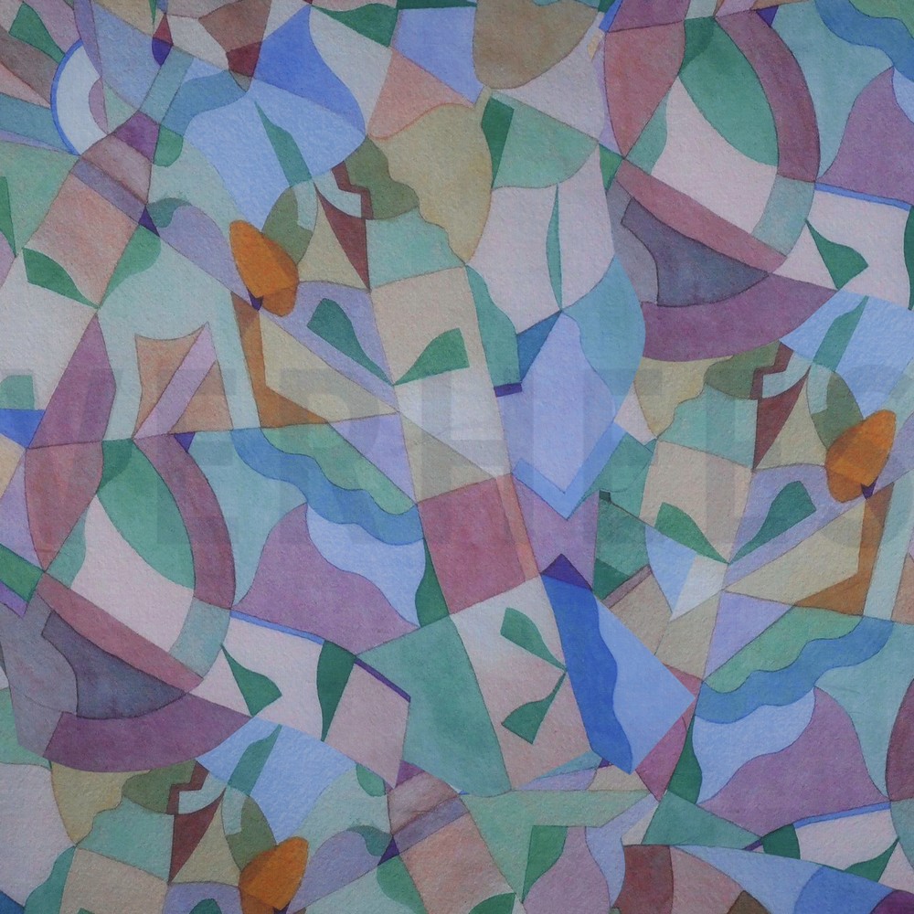 COTTON VOILE DIGITAL ABSTRACT MULTICOLOUR