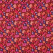 COTTON VOILE DIGITAL FLOWERS BORDEAUX (thumbnail)