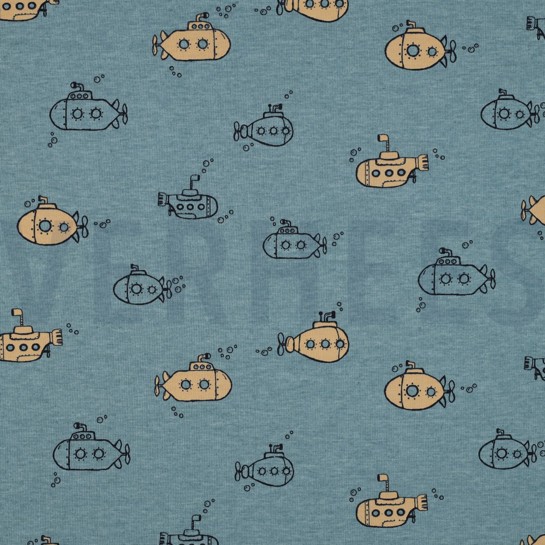 JERSEY MELANGE U-BOOT RAUCHBLAU #7