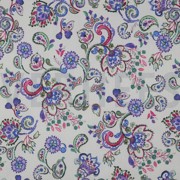 COTTON VOILE DIGITAL FLOWERS OFF-WHITE (thumbnail)