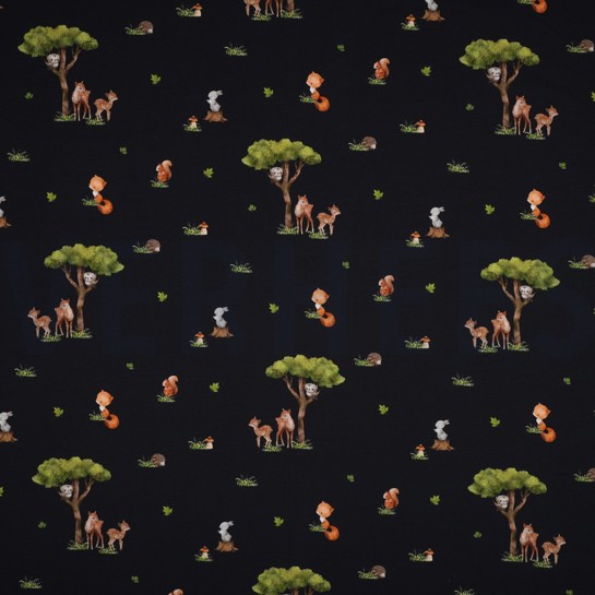 JERSEY DIGITAL ANIMAUX DE LA FORÊT BLEU MARINE #7