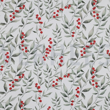 CANVAS DIGITAL WINTER BERRIES LINEN LOOK (hover)