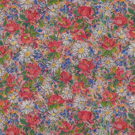 LENZING™ ECOVERO™ DIGITAL FLOWERS PINK (hover)