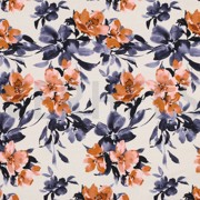 FRENCH TERRY DIGITAL FLOWERS ECRU (thumbnail)