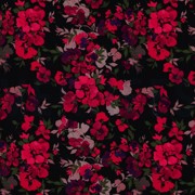 LENZING™ ECOVERO™ DIGITAL FLOWERS BLACK (thumbnail)