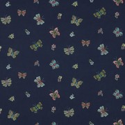 POPLIN DIGITAL BUTTERFLIES NAVY (thumbnail)
