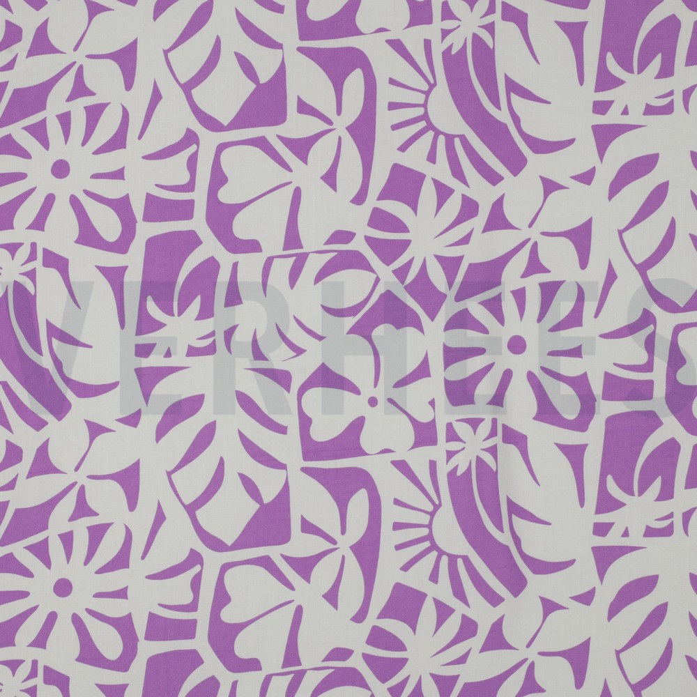 LENZING™ ECOVERO™ GEOMETRIC PURPLE
