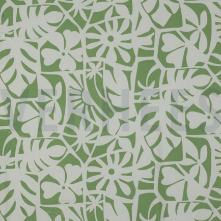 LENZING™ ECOVERO™ GEOMETRIC GREEN (hover)