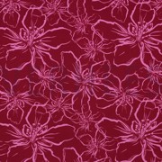 LENZING™ ECOVERO™ FLOWERS FUCHSIA (thumbnail)