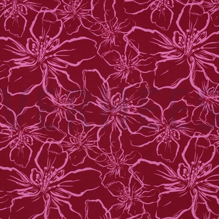 LENZING™ ECOVERO™ FLOWERS FUCHSIA (hover)