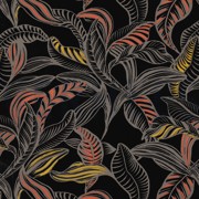 LENZING™ ECOVERO™ LEAVES BLACK (thumbnail)