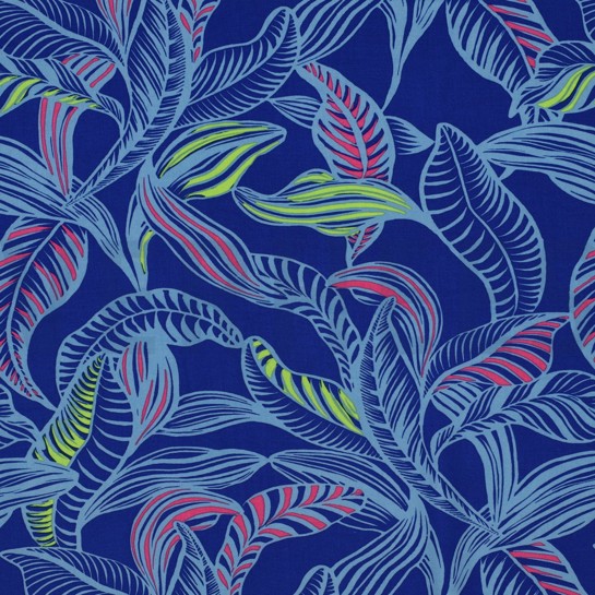 LENZING™ ECOVERO™ LEAVES COBALT #7