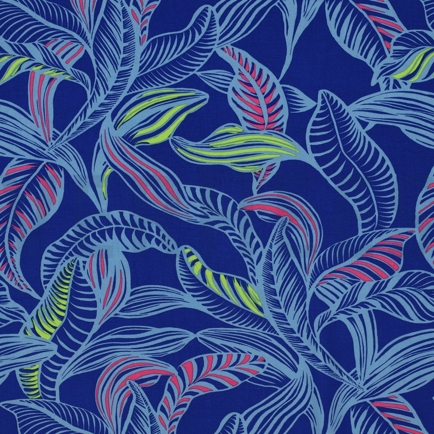 LENZING™ ECOVERO™ LEAVES COBALT (hover)