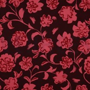 COTTON SATIN FLOWERS BORDEAUX (thumbnail)